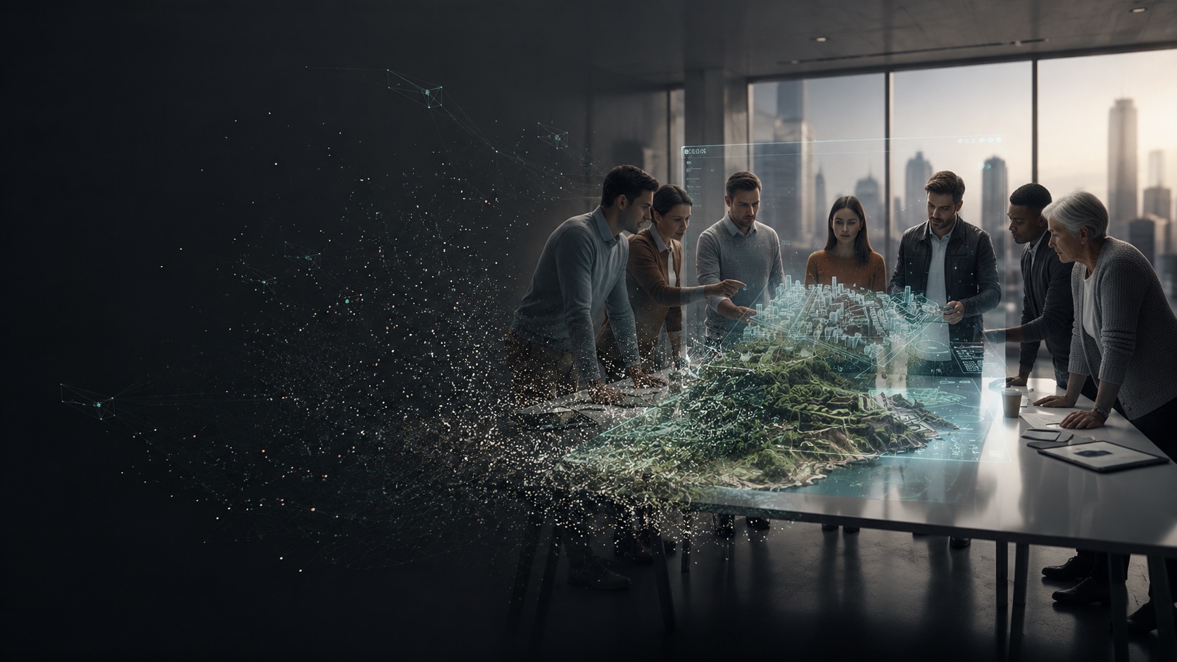 Interactive digital twin of a tropical development site